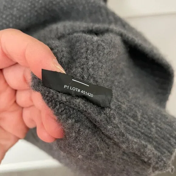 Theory Jimmy Wool Cashmere Sweater In Pestle Grey Size M - Picture 5 of 7